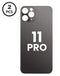 Tapa trasera con orificio mayor para cámara iPhone 11 Pro en color Space Gray disponible para reparaciones en Guatemala.