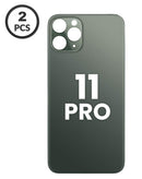 Tapa trasera con agujero más grande para iPhone 11 Pro en Guatemala, ideal para reparaciones en talleres especializados.