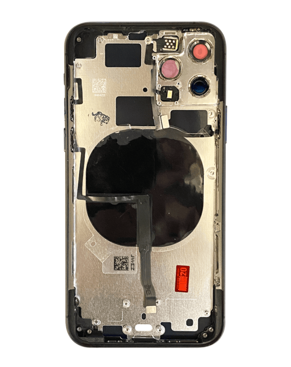 Encuentra tapas traseras con componentes preinstalados para iPhone 11 Pro en Guatemala, disponibles en color Space Gray y sin logo.
