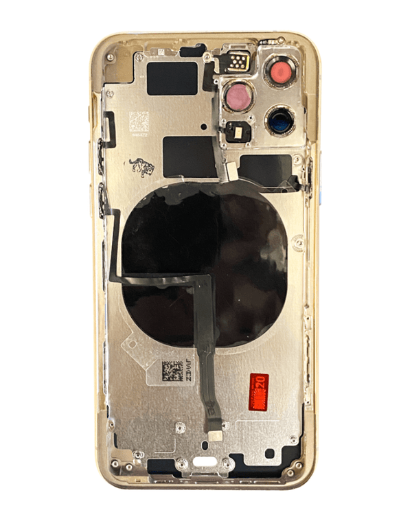 Encuentra tapa trasera con componentes preinstalados para iPhone 11 Pro en Guatemala en talleres de reparaciones de celulares.