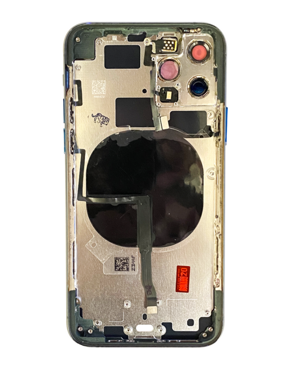 Encuentra tapas traseras con componentes pequeños preinstalados para iPhone 11 Pro en Guatemala en BajoPPLCD, el mayorista de repuestos de reparación de iPhone.