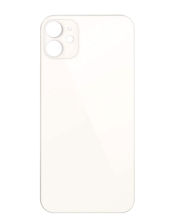 Tapa trasera blanca con agujero de cámara más grande para iPhone 12 en Guatemala, reparación de iPhone, BajoPPLCD.