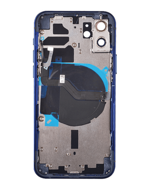 Compra tapas traseras con componentes preinstalados para iPhone 12 en Guatemala en nuestra tienda de mayorista de reparaciones.