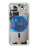 Encuentra tapas traseras con componentes pequeños preinstalados para iPhone 12 en Guatemala.