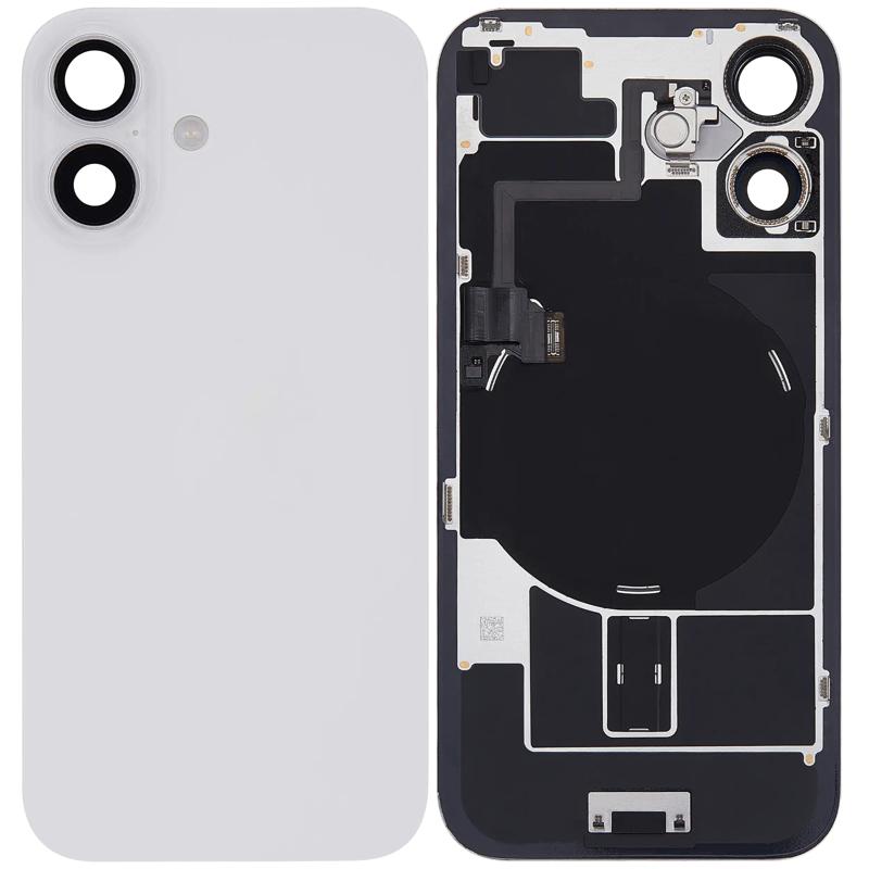 Compra una tapa trasera con placa de acero y carga inalámbrica MagSafe para iPhone 16 en Guatemala.