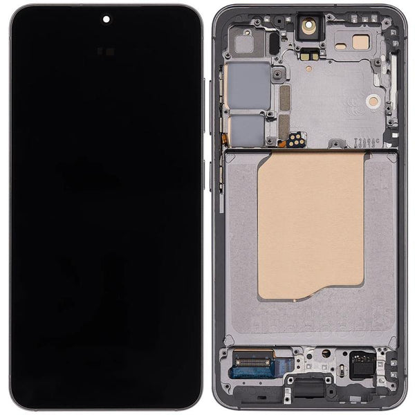 Reparación de pantalla OLED con marco service pack para Samsung Galaxy S25 5G en Guatemala.