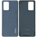 Tapa trasera genuina negra para OPPO A74 4G, sin lente de cámara. Repuesto para reparación de cubierta CPH2219.