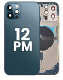 Tapa trasera con componentes preinstalados para iPhone 12 Pro Max en Guatemala, ideal para reparaciones rápidas y sencillas.