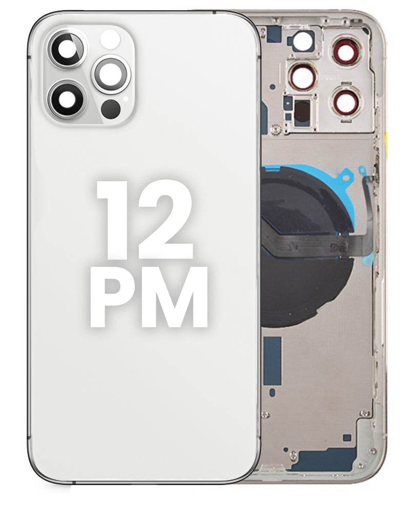 Encuentra en Guatemala la estructura trasera con componentes preinstalados para tu iPhone 12 Pro Max en un taller de reparación autorizado.