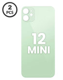 Tapa trasera verde con agujero más grande para cámara iPhone 12 Mini en Guatemala.