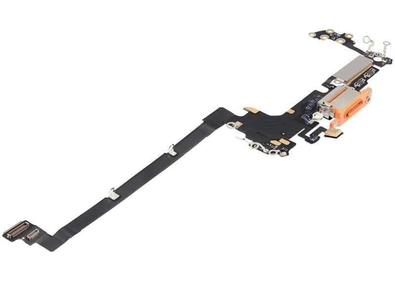 Reparación de puerto de carga con cable flex para iPhone 17 Pro en Guatemala, disponibles en talleres de reparaciones y mayoristas de accesorios para iPhone.