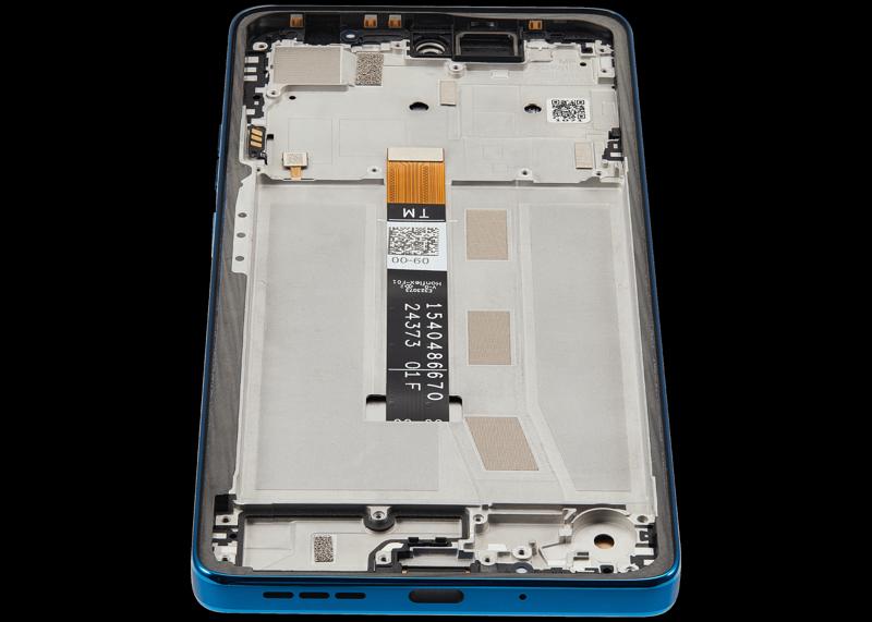 Reparación de pantalla Motorola Moto G75 5G en Guatemala, pantalla LCD en color Aqua Blue.
