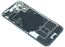 Tapa trasera azul brillante con MagSafe y NFC para iPhone 17 A3520, ideal para reparación de back glass.