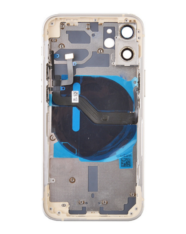 Encuentra tapas traseras con componentes preinstalados para iPhone 12 en Guatemala en los talleres de reparación de mayoristas de partes de celulares.