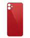 Tapa trasera para iPhone 12 Mini (RED) con orificio de cámara más grande y sin logo, ideal para reparaciones en Guatemala.