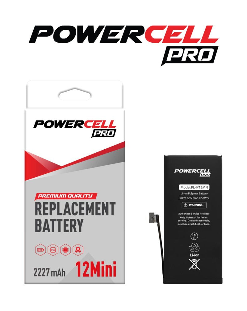 Bateria Powercell para iPhone 12 Mini (2227 mAh) – Celovendo. Repuestos  para celulares en Guatemala.