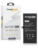 Reparación de batería QMAX Pro iPhone 12 Mini en Guatemala, con capacidad extendida de 2520 mAH.
