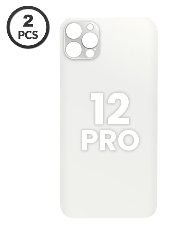Tapa trasera con orificio de cámara más grande para iPhone 12 Pro en Guatemala, ideal para reparaciones y componentes de iPhone.