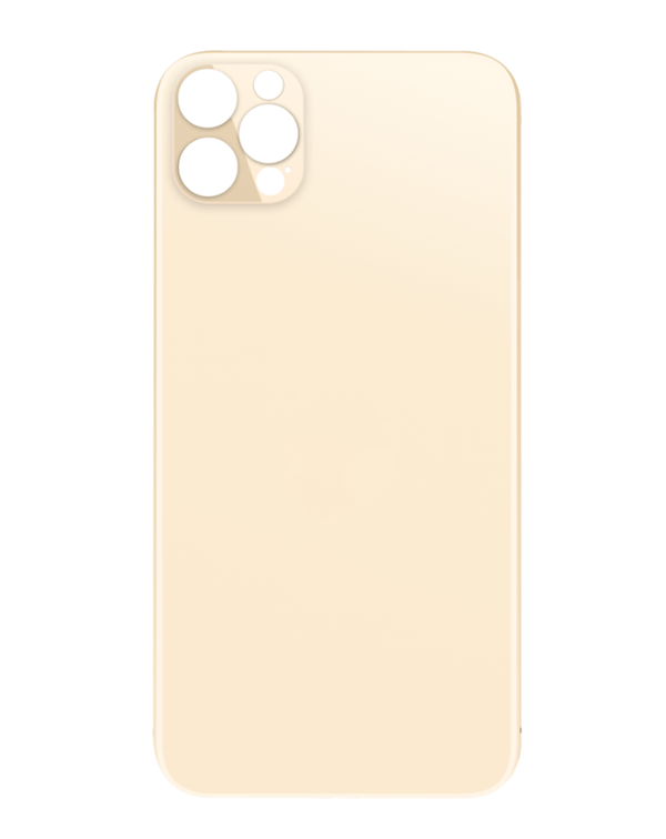 Tapa trasera con agujero de cámara más grande para iPhone 12 Pro en Guatemala, ideal para reparaciones de vidrio en talleres especializados.
