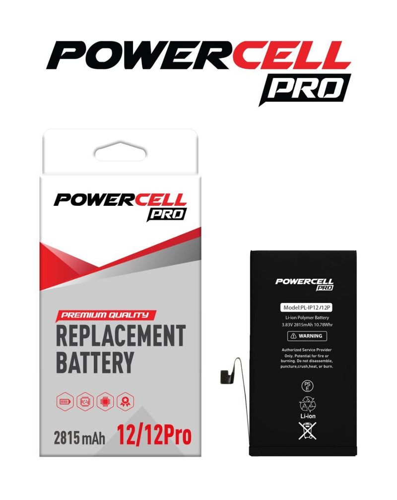 Bateria PowerCell para iPhone 12 / iPhone 12 Pro (2815 mAh) – Celovendo.  Repuestos para celulares en Guatemala.