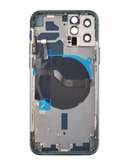 Tapa trasera con componentes preinstalados para iPhone 12 Pro en Guatemala, disponible en color Pacific Blue.