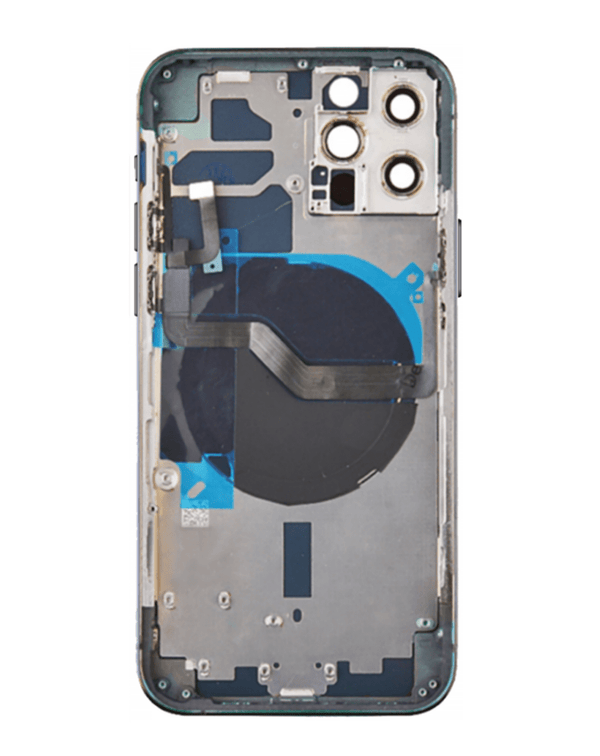 Encuentra tapas traseras para iPhone 12 Pro en Guatemala con componentes preinstalados en color Pacific Blue en nuestro taller especializado.
