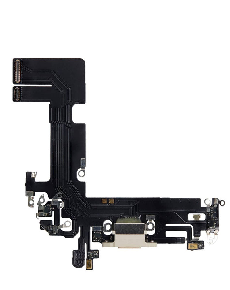 Reparación de puerto de carga para iPhone 13 STARLIGHT en Guatemala, disponibilidad de componentes y cable flex.