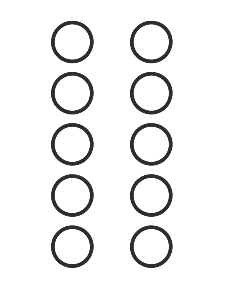 Pack de 10 lentes de cámara Big Hole con cinta adhesiva para iPhone 13/13 Mini, ideal para reparaciones en Guatemala.