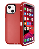 Encuentra la mejor funda heavy duty para iPhone 13 Mini en Guatemala en diferentes colores como rojo y blanco.