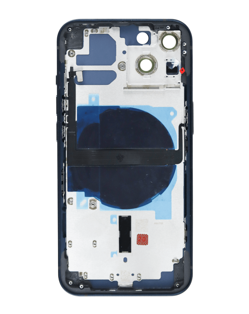 Encuentra tapas traseras con componentes preinstalados para reparación de iPhone 13 en Guatemala.