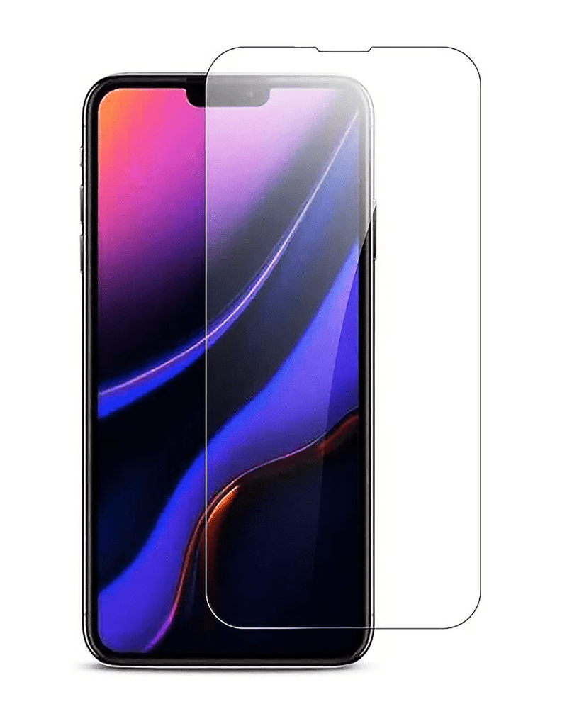 Protector de vidrio templado transparente para iPhone 13 Mini en Guatemala, pack de 10 unidades, calidad premium.