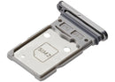 Bandeja dual SIM gris para Samsung Galaxy S25 FE 5G, repuesto para reparación, con garantía.