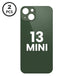Compra una tapa trasera verde con agujero de cámara más grande para iPhone 13 Mini en Guatemala en nuestro taller de reparaciones de iPhone.