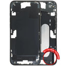 Chasis medio de iPhone 16 Plus negro usado con pequeñas partes, ideal para reparación de estructura.