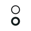Lente de vidrio para cámara trasera iPhone 16/17 con adhesivo, pack de 2 piezas, repuesto Aftermarket Plus.