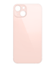 Tapa trasera rosa para iPhone 13 Mini sin logo en Guatemala, ideal para reparaciones de celulares en talleres especializados.
