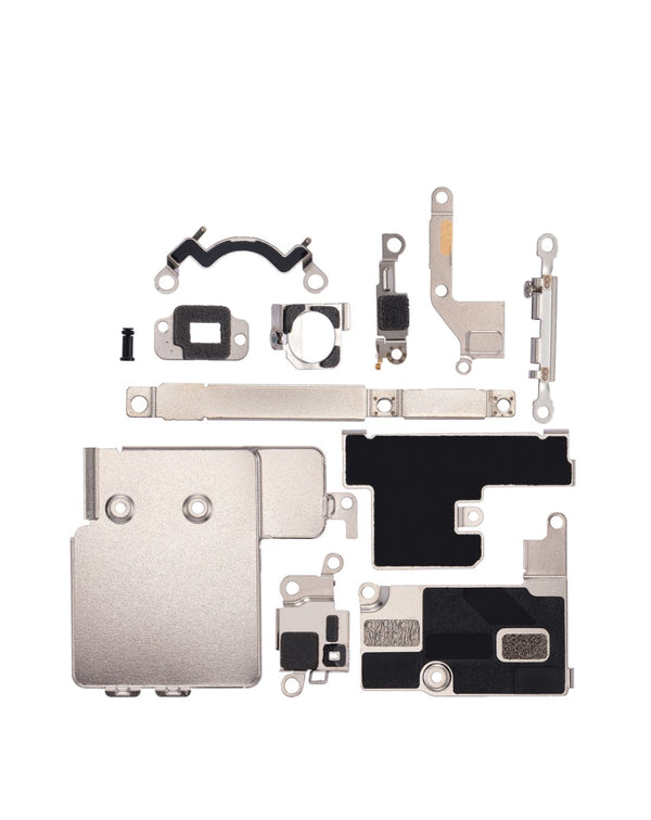 Encuentra el conjunto completo de soporte metálico para iPhone 13 Mini en Guatemala en nuestro taller de reparaciones de componentes iPhone.