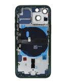 Compra tapas traseras con componentes preinstalados para iPhone 13 Mini en Guatemala, en los talleres de reparación de celulares o con mayoristas de partes iPhone.