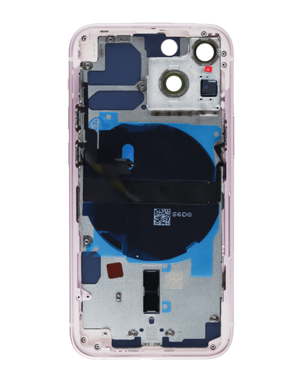 Encuentra tapas traseras con componentes preinstalados para iPhone 13 Mini en Guatemala en talleres de reparaciones de celulares.
