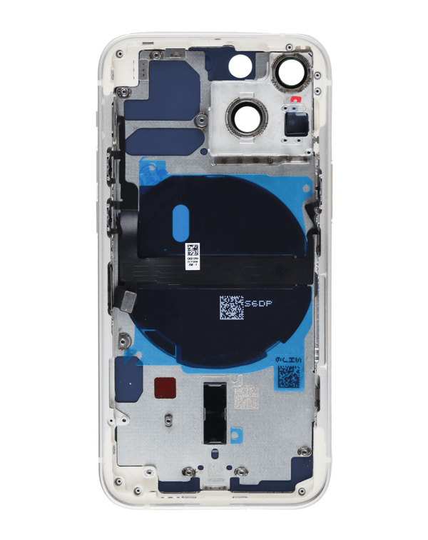 Encuentra la estructura trasera con componentes preinstalados para iPhone 13 Mini en Guatemala, mayorista de componentes preinstalados para iPhone.