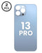 Tapa trasera con orificio mayor para cámara iPhone 13 Pro en Guatemala - Paquete de 2 tapas traseras en color SIERRA BLUE disponibles para reparaciones y mayoristas.
