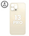 Tapa trasera con agujero de cámara más grande para iPhone 13 Pro en Guatemala, disponible en BajoPPLCD para componentes Apple.