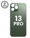 Tapa trasera sin logo para iPhone 13 Pro en color Alpine Green con orificio de cámara más grande en Guatemala.