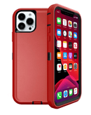 Protector Heavy Duty para iPhone 13 Pro en color rojo y negro, perfecto para proteger tu dispositivo en Guatemala.