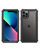 Tapa trasera 3in1 Hybrid Clear Soft TPU Hard PC BLACK iPhone 13 Pro