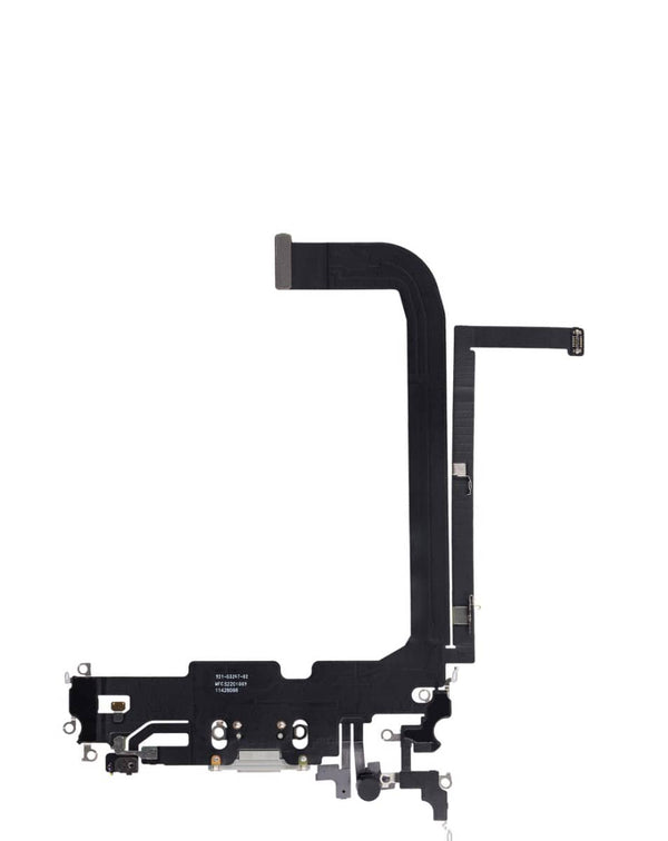 Venta al por mayor de puerto de carga flex cable plateado para iPhone 13 Pro Max en Guatemala.