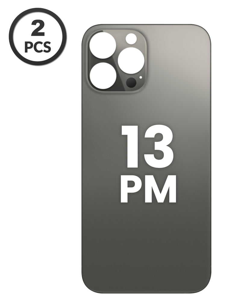 Tapa trasera con orificio de cámara más grande para iPhone 13 Pro Max en Guatemala, repuestos originales para reparaciones de calidad.
