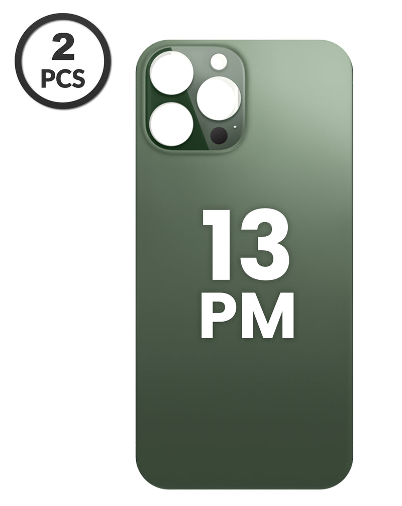 Tapa trasera con orificio mayor para cámara iPhone 13 Pro Max en Guatemala, ideal para reparaciones en talleres especializados.