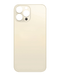 Tapa trasera color Gold con orificio de cámara para iPhone 13 Pro Max disponible en Guatemala para reparaciones en talleres de componentes móviles.