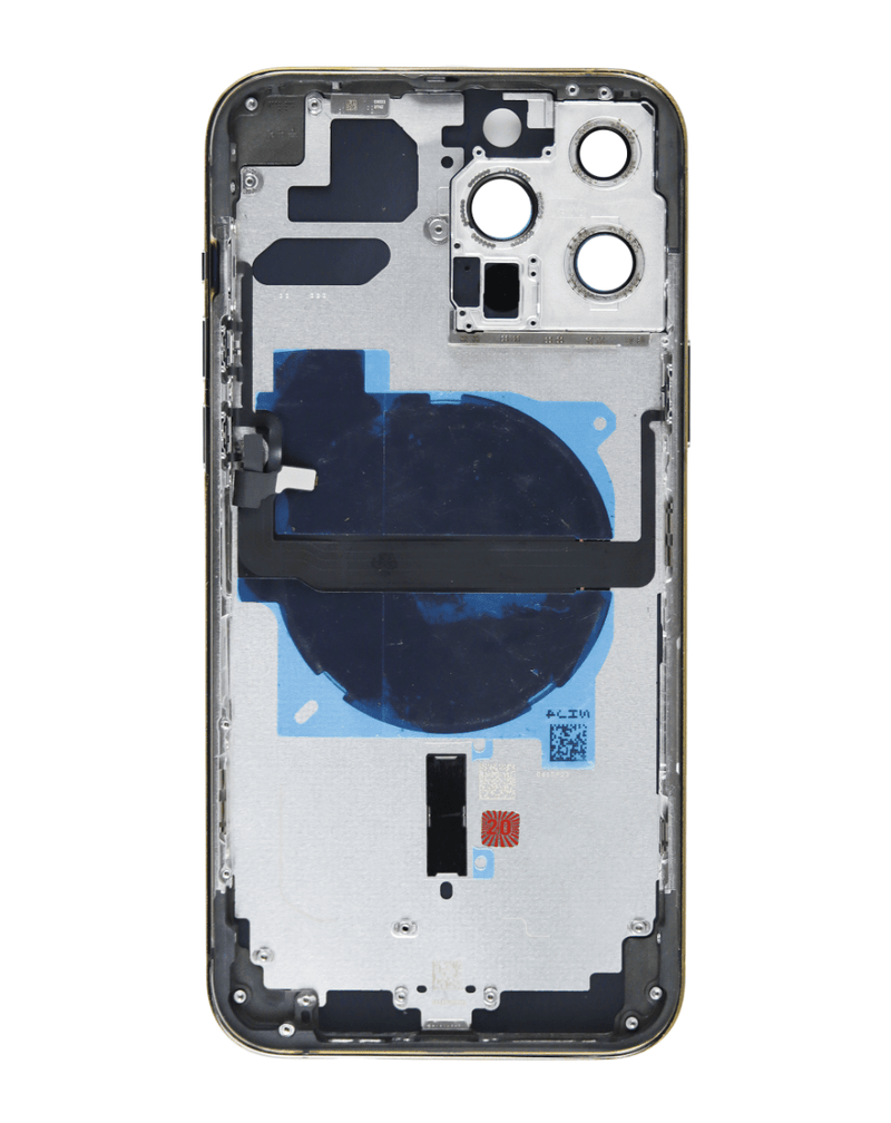 Tapa trasera con componentes preinstalados para iPhone 13 Pro Max en Guatemala, ideal para reparaciones y talleres especializados.